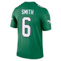 Jdoa P.Eagles #6 DeVonta Smith Kelly Green Legend Player Performance Top Stitched Jerseys