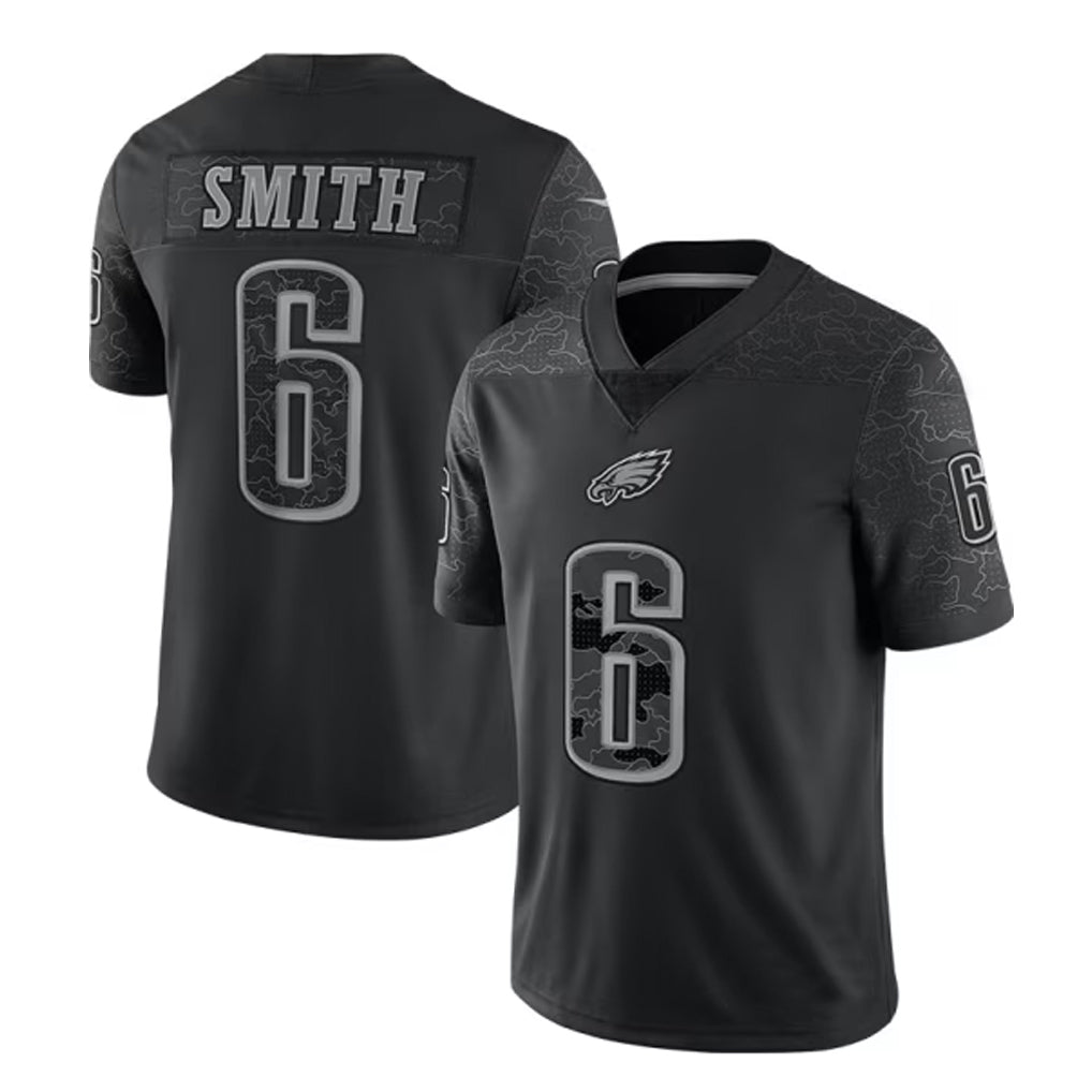 Jdoa P.Eagles #6 DeVonta Smith Player Black REFLECTIVE Limited Stitched Jerseys