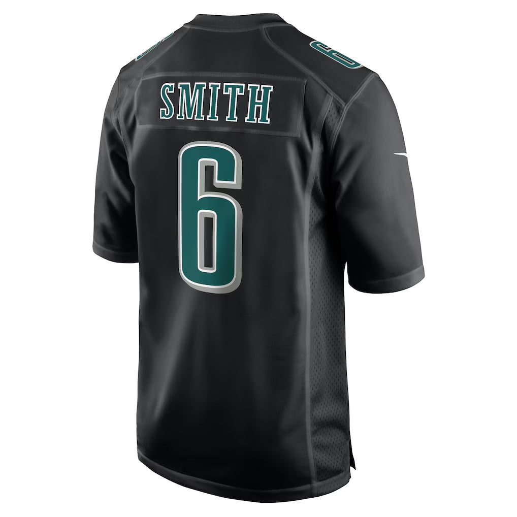 Jdoa P.Eagles #6 DeVonta Smith Player Carbon Black Fashion Game Stitched Jerseys