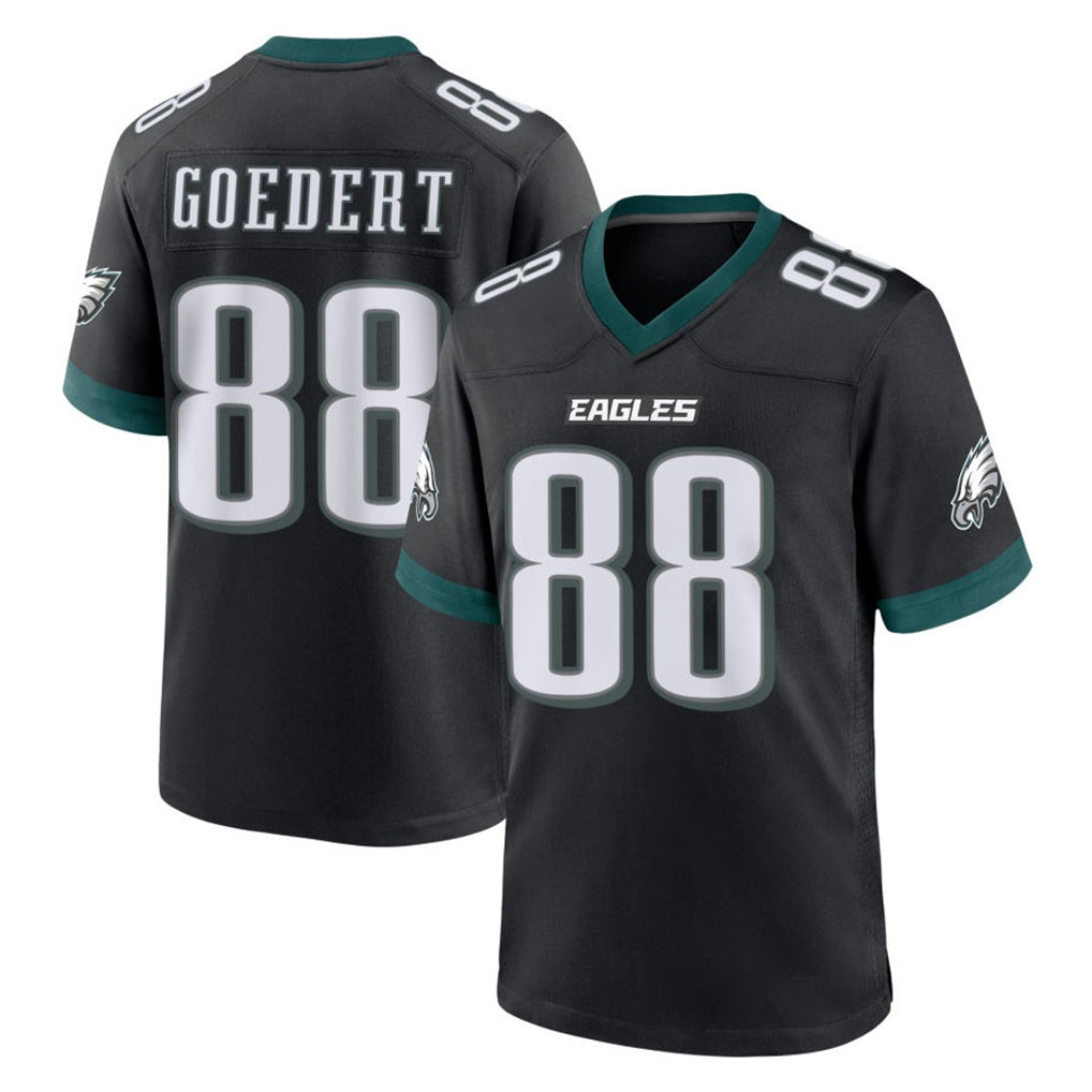 Jdoa P.Eagles #88 Dallas Goedert Player Black Game Home Stitched Jerseys