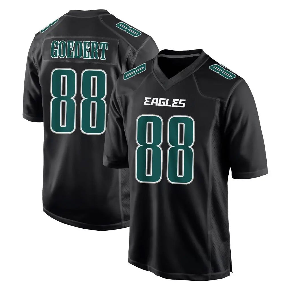 Jdoa P.Eagles #88 Dallas Goedert Player Carbon Black Fashion Home Game Stitched Jerseys