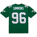 Jdoa P.Eagles #96 Clyde Simmons Mitchell & Ness Kelly Green Legacy Replica Jersey