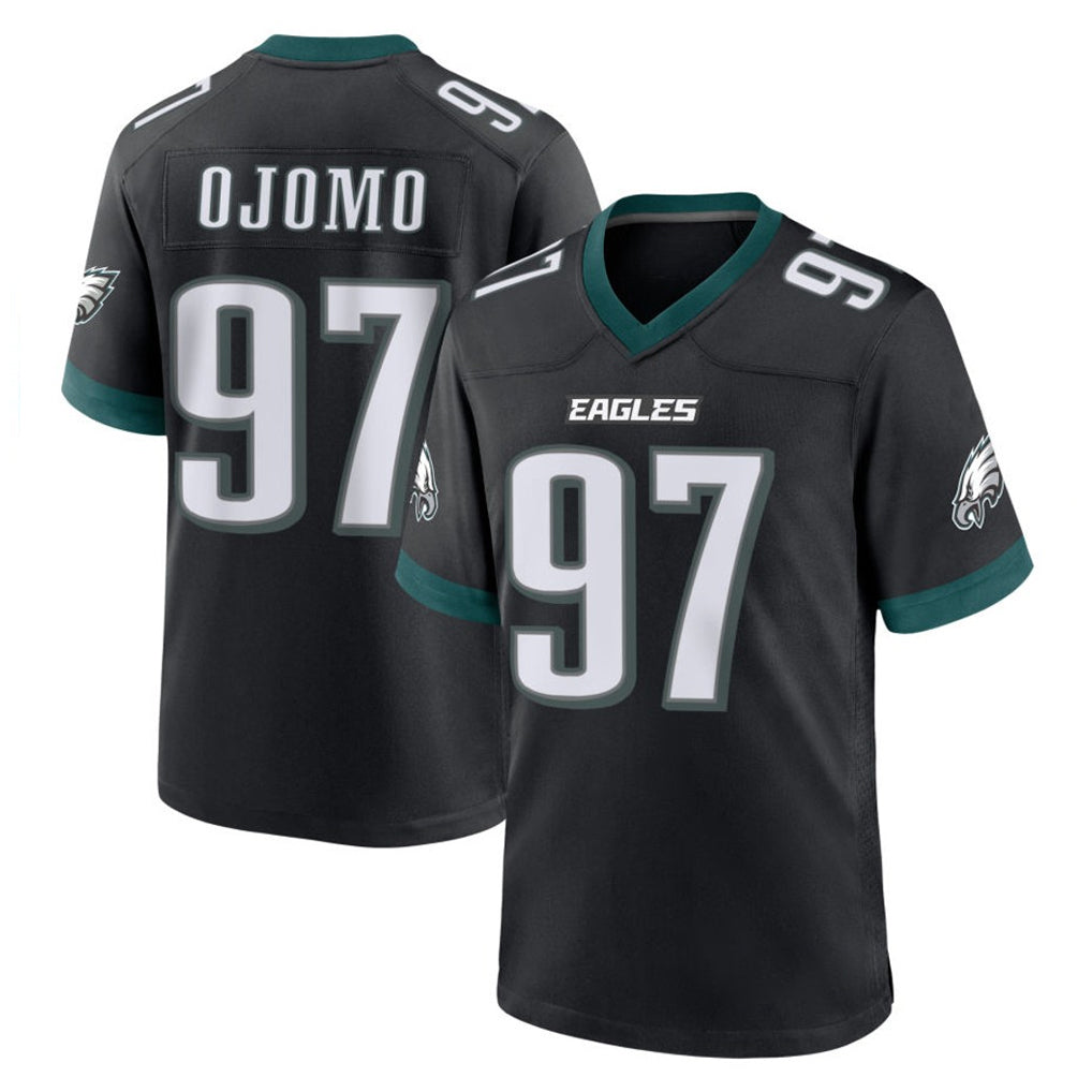 Jdoa P.Eagles #97 Moro Ojomo Player Black Game Home Stitched Jerseys