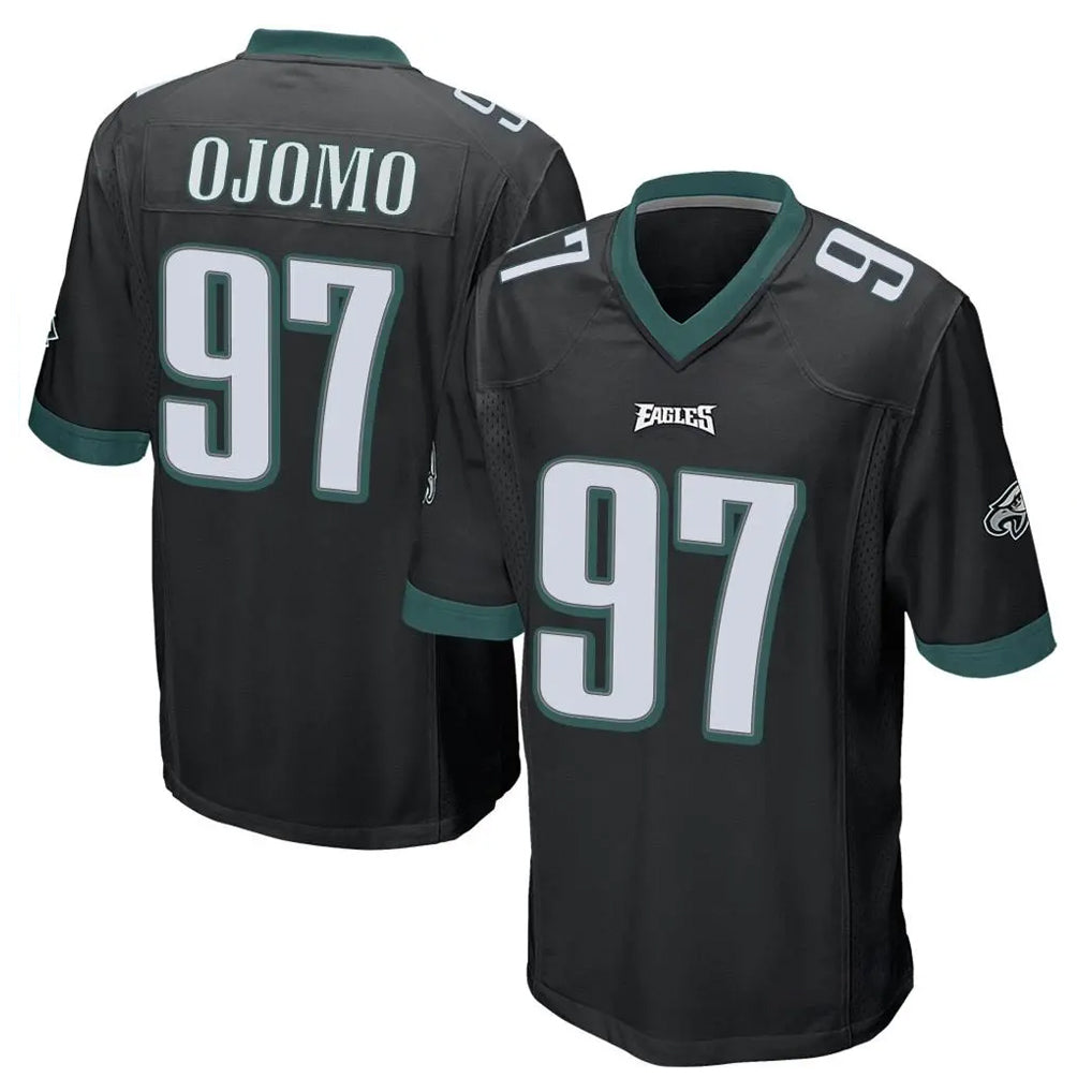Jdoa P.Eagles #97 Moro Ojomo Player Black Home Game Stitched Jerseys