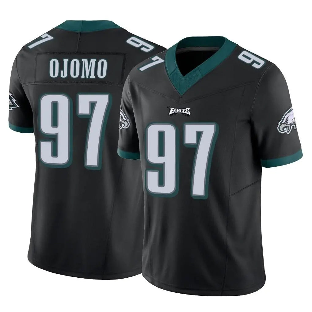 Jdoa P.Eagles #97 Moro Ojomo Player Black Limited Vapor F.U.S.E. Home Game Stitched Jerseys
