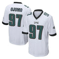 Jdoa P.Eagles #97 Moro Ojomo Player White Home Game Stitched Jerseys