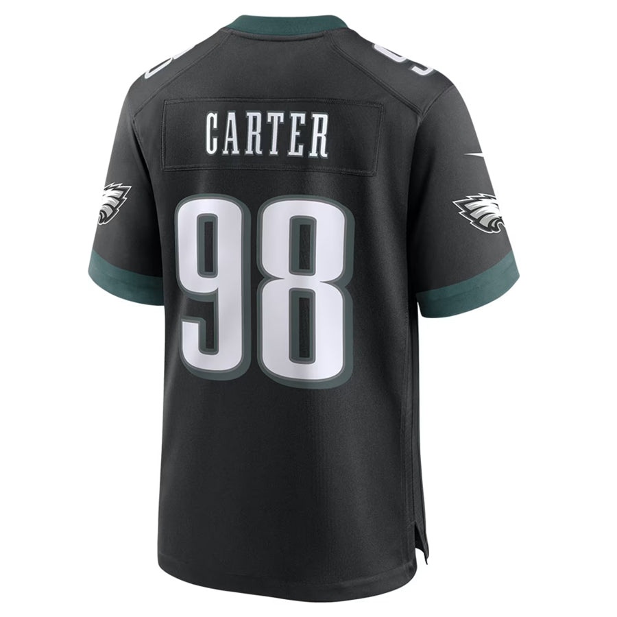 Jdoa P.Eagles #98 Jalen Carter Player Black Home Game Stitched Jerseys