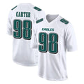 Jdoa P.Eagles #98 Jalen Carter Player White Tundra Fashion Home Game Stitched Jerseys
