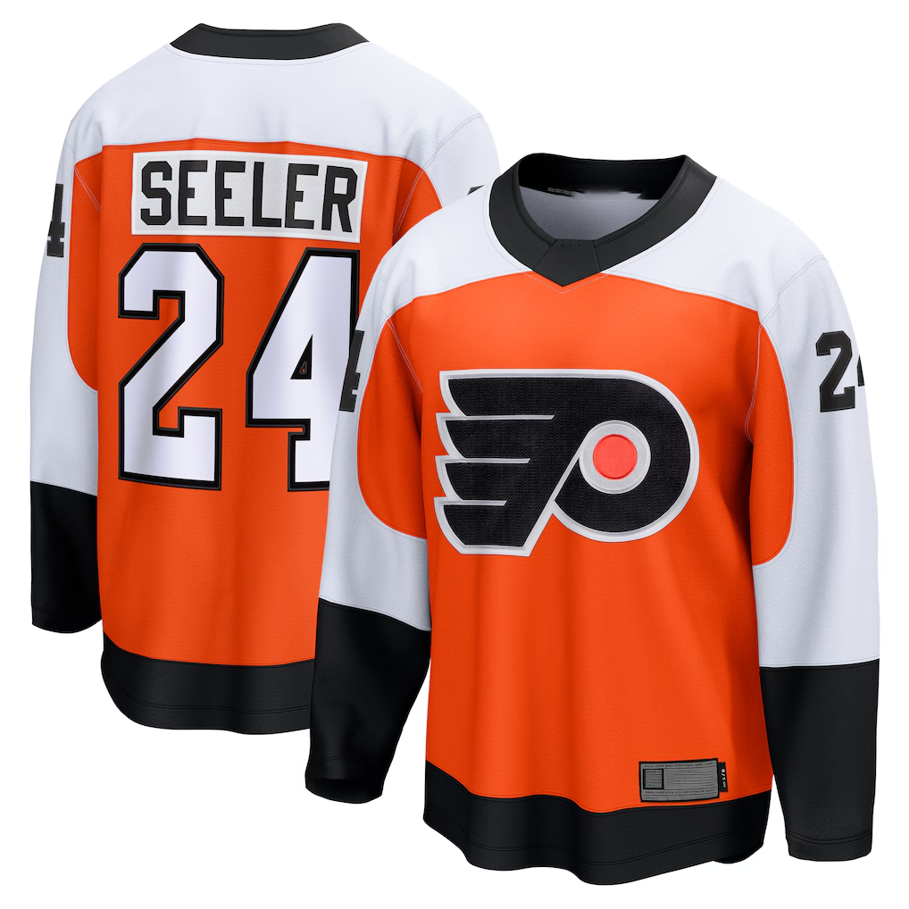 Jdoa P.Flyers #24 Nick Seeler Orange Home Practice Jerseys