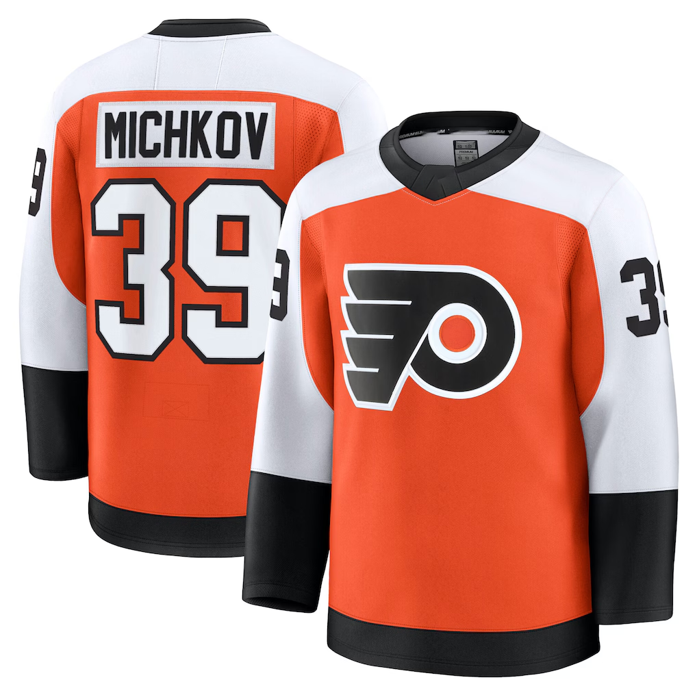 Jdoa P.Flyers #39 Matvei Michkov Orange Home Premium Jerseys