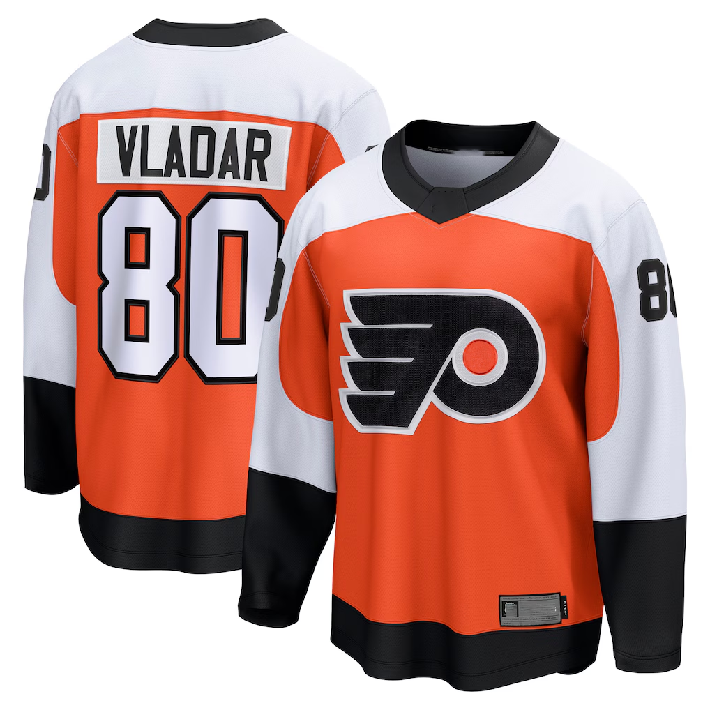 Jdoa P.Flyers #80 Dan Vladar Orange Home Breakaway Jerseys