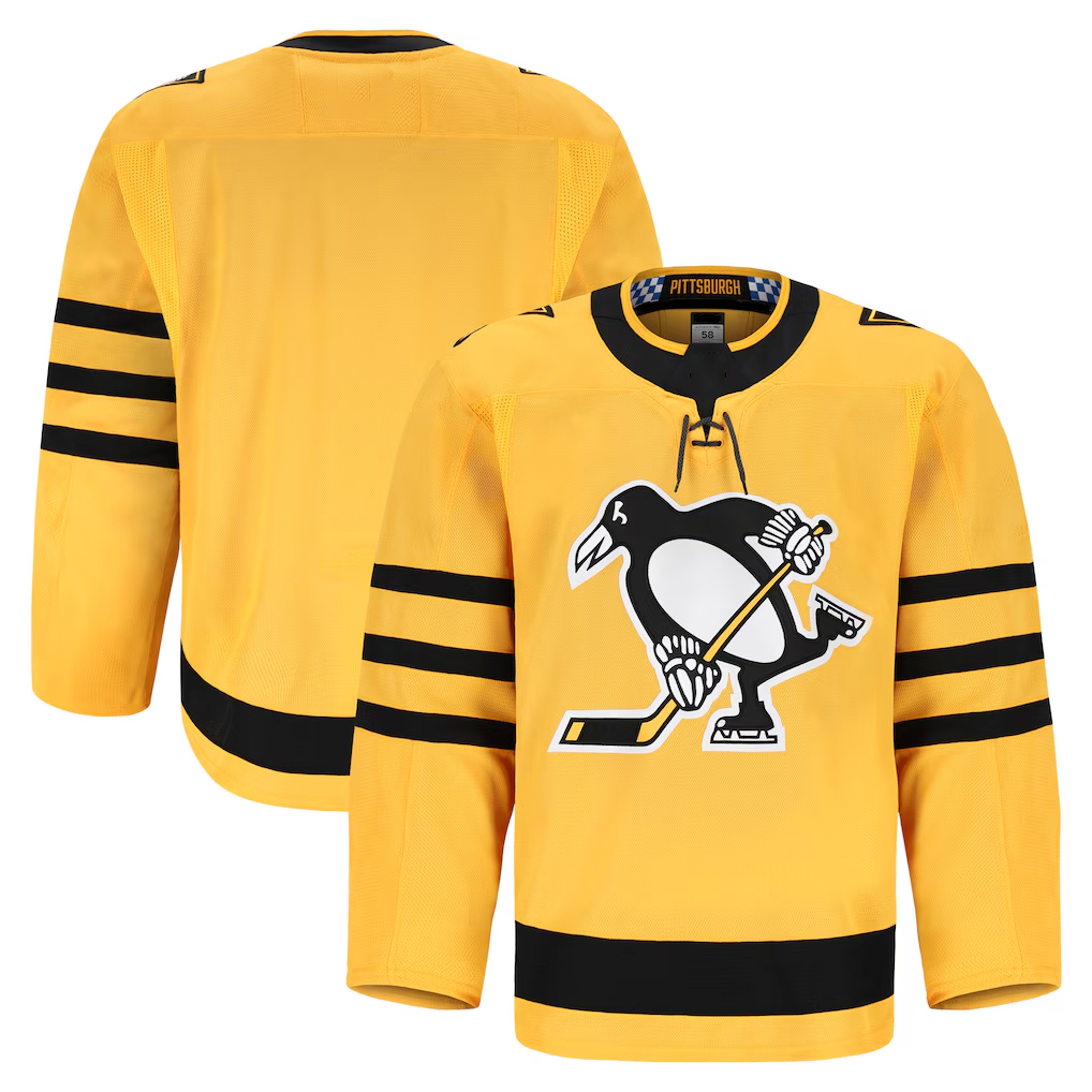 Jdoa P.Penguins Gold Alternate Authentic Pro Jerseys