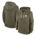Jdoa P.Steelers Olive Salute to Service Pullover Hoodies Limited Blank Player Stitched Jerseys