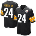 Jdoa P.Steelers #24 Joey Porter Jr. Player Black Game Home Stitched Jerseys