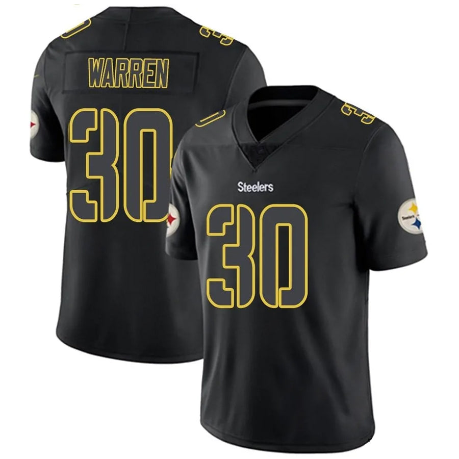 Jdoa P.Steelers #30 Jaylen Warren Player Black Impact Limited Stitched Jerseys