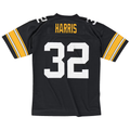Jdoa P.Steelers #32 Franco Harris Mitchell & Ness Black Legacy Replica Stitched Puhic Jersey