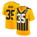 Jdoa P.Steelers #35 Jamel Dean Player Gold Limited 1933 Throwback Home Game Stitched Jerseys