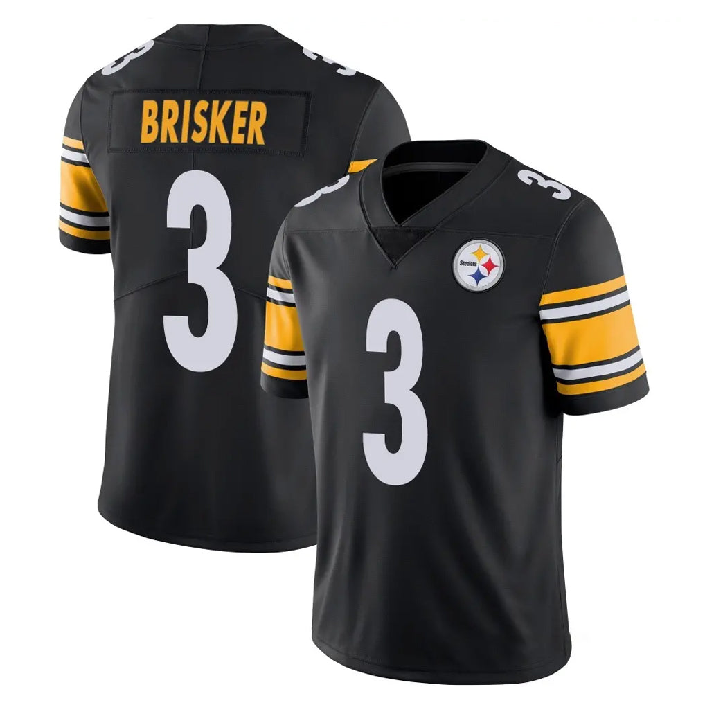 Jdoa P.Steelers #3 Jaquan Brisker Player Black Limited Vapor Untouchable Home Game Stitched Jerseys