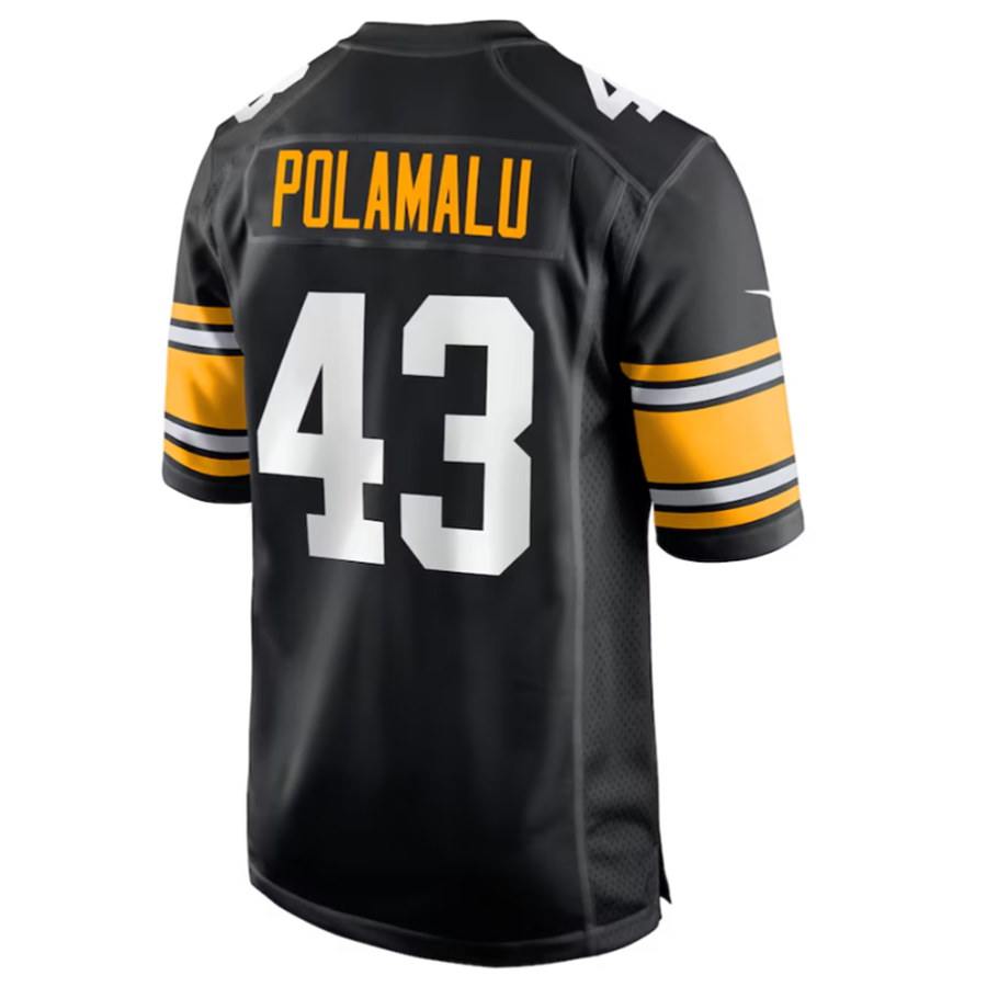 Jdoa P.Steelers #43 Troy Polamalu Black Retired Player American Stitched Jerseys
