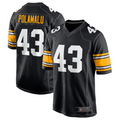 Jdoa P.Steelers #43 Troy Polamalu Black Retired Player Jersey American Stitched Jersey