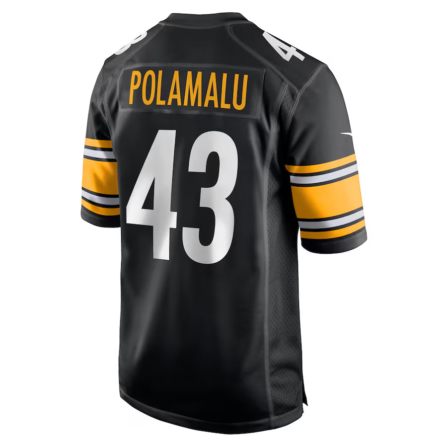 Jdoa P.Steelers #43 Troy Polamalu Player Black Home Game Stitched Jerseys