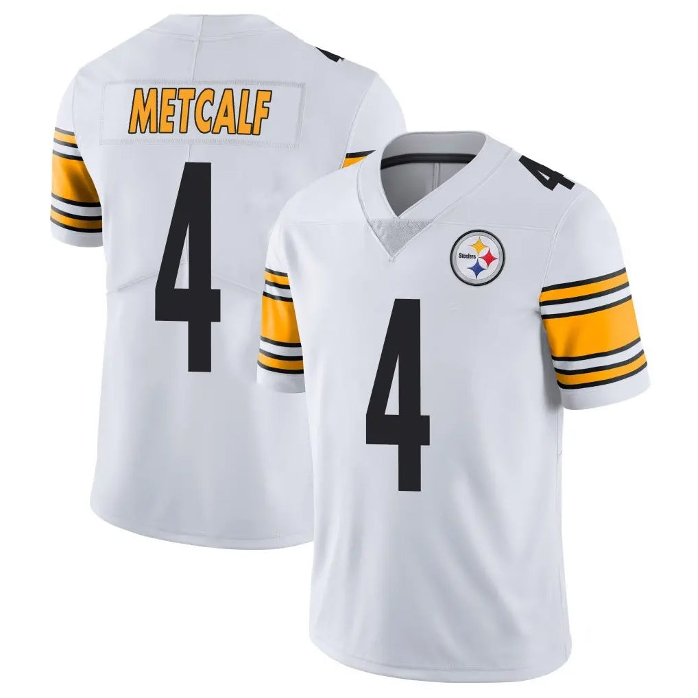 Jdoa P.Steelers #4 DK Metcalf Player White Limited Vapor Untouchable Home Game Stitched Jerseys