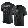 Jdoa P.Steelers #51 Nick Herbig Player Black Reflective Limited Home Game Stitched Jerseys