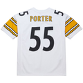 Jdoa P.Steelers #55 Joey Porter Mitchell & Ness White 2005 Authentic Throwback Retired Player Jersey Stitched Puhic