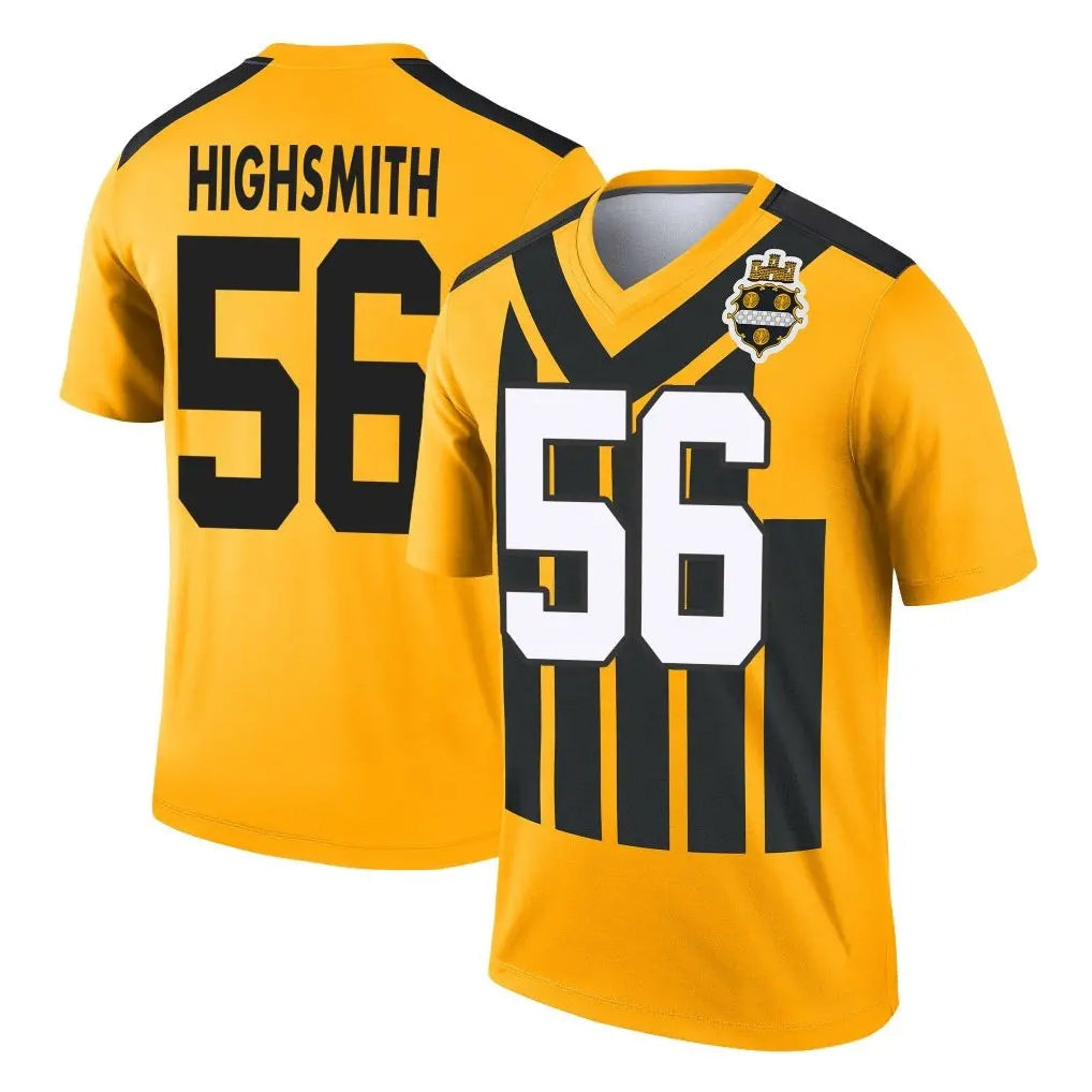 Jdoa P.Steelers #56 Alex Highsmith Player Gold Legend Limited 1933 Throwback Performance Home Game Stitched Jerseys