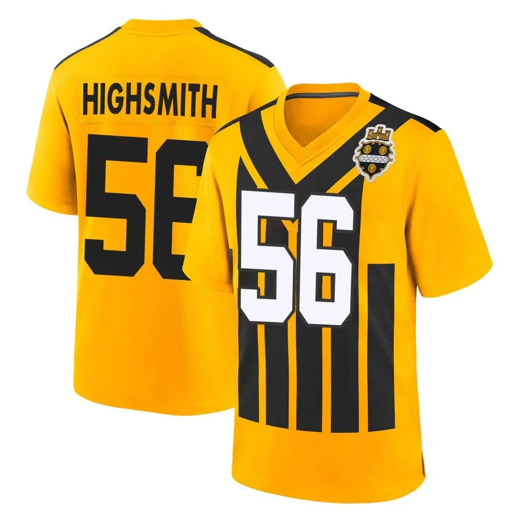 Jdoa P.Steelers #56 Alex Highsmith Player Gold Limited 1933 Throwback Home Game Stitched Jerseys