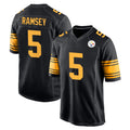 Jdoa P.Steelers #5 Jalen Ramsey Player Black Color Rush Home Game Stitched Jerseys