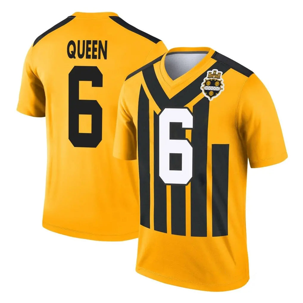 Jdoa P.Steelers #6 Patrick Queen Player Gold Legend Limited 1933 Throwback Performance Home Game Stitched Jerseys