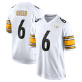Jdoa P.Steelers #6 Patrick Queen Player White Home Game Stitched Jerseys