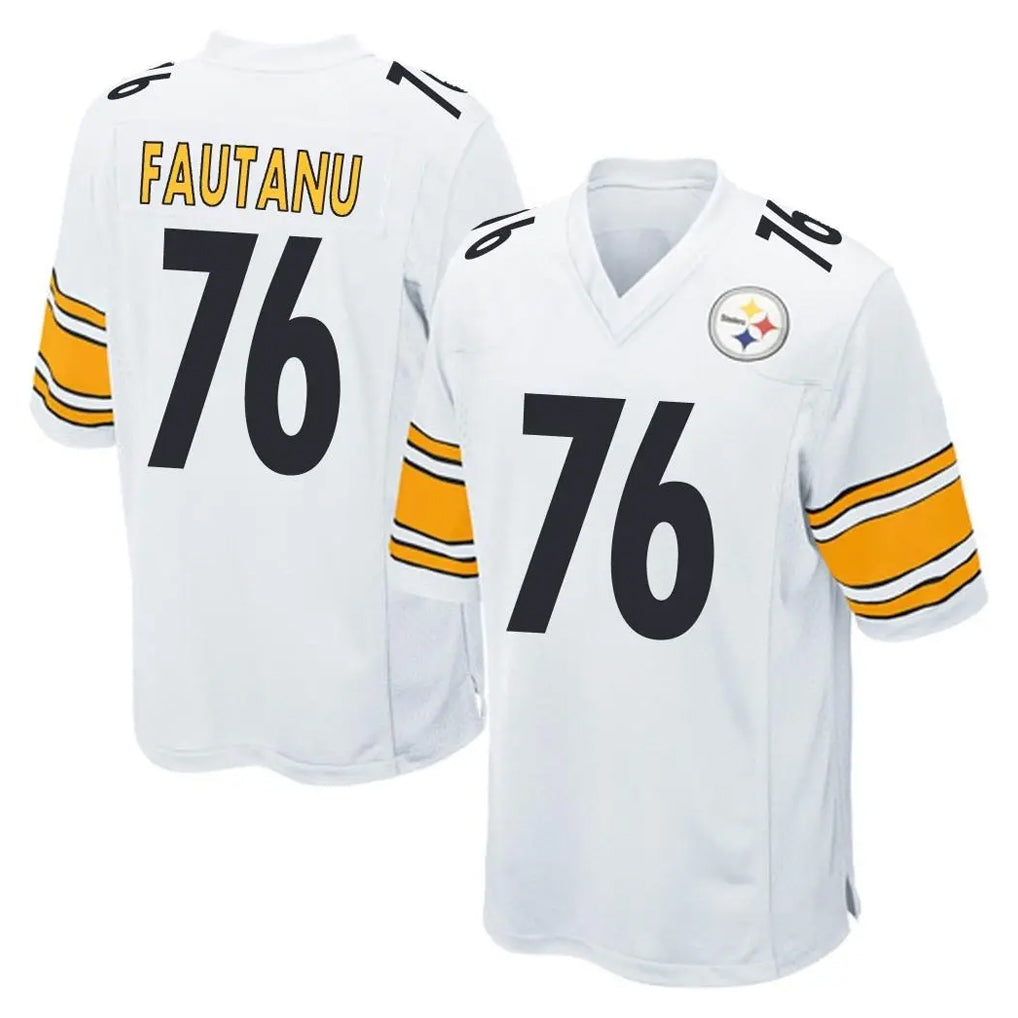 Jdoa P.Steelers #76 Troy Fautanu Player White Home Game Stitched Jerseys