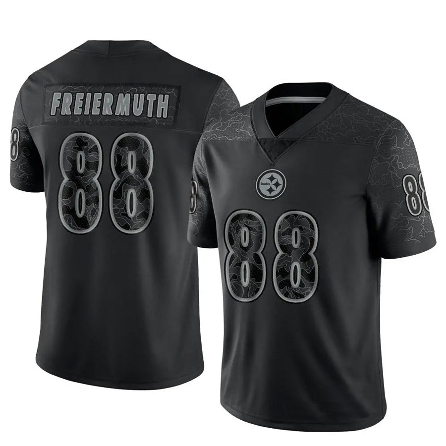 Jdoa P.Steelers #88 Pat Freiermuth Player Black RFLCTV Limited Stitched Jerseys