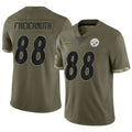 Jdoa P.Steelers #88 Pat Freiermuth Player Salute To Service Limited Olive Stitched Jerseys