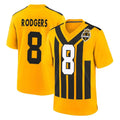 Jdoa P.Steelers #8 Aaron Rodgers Player Gold Limited 1933 Throwback Home Game Stitched Jerseys