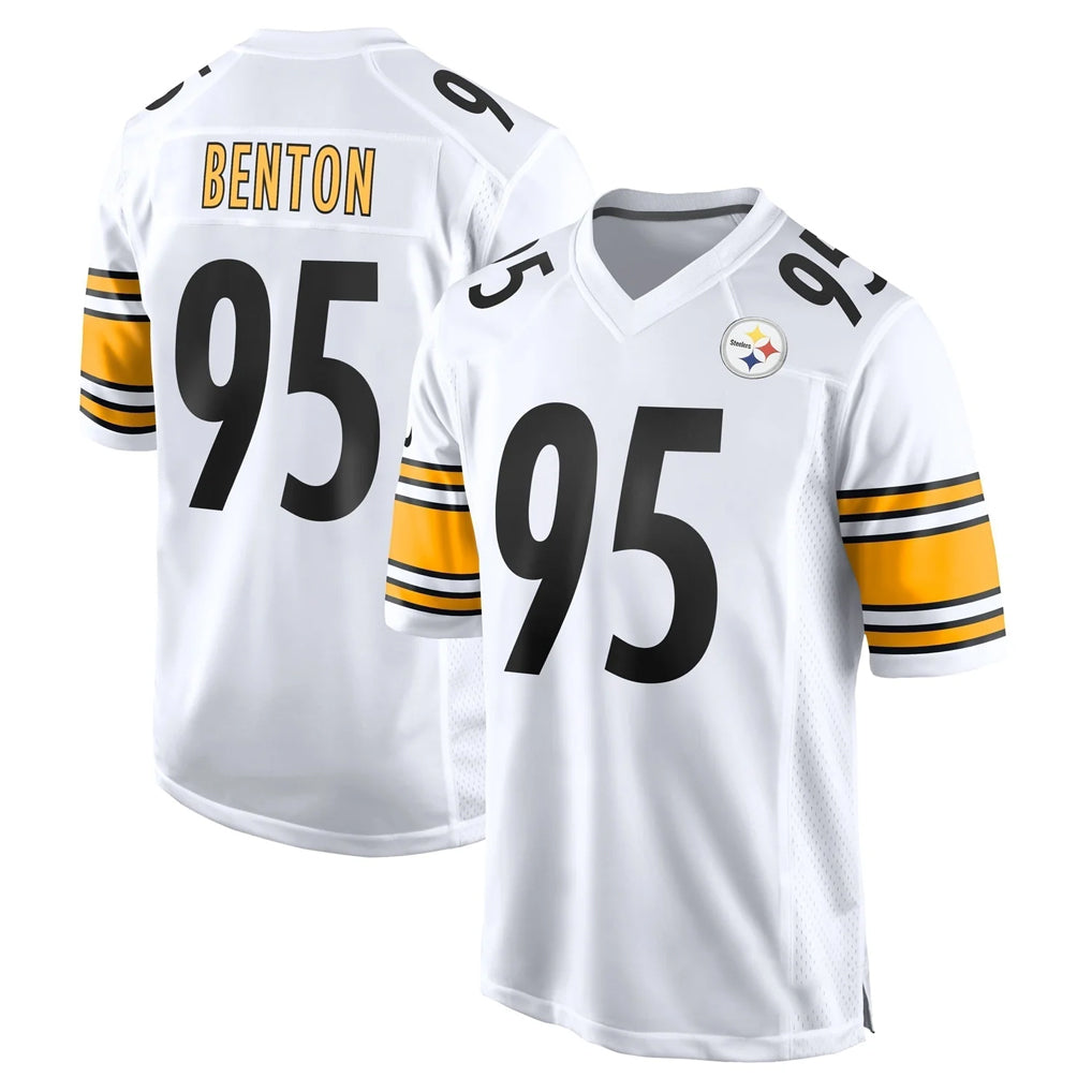 Jdoa P.Steelers #95 Keeanu Benton Player White Home Game Stitched Jerseys