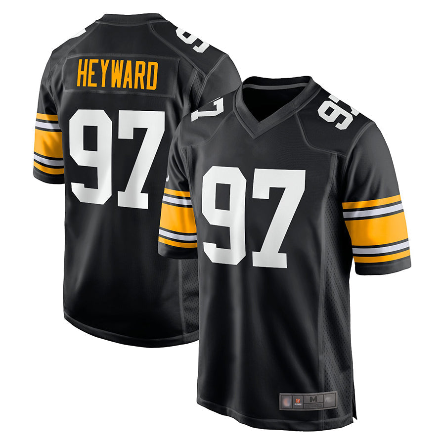 Jdoa P.Steelers #97 Cameron Heyward Player Black Home Limited Stitched Jerseys