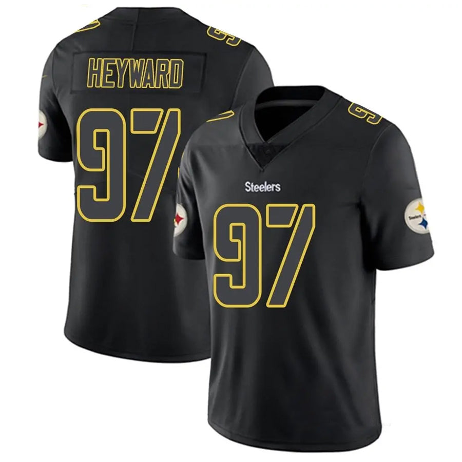 Jdoa P.Steelers #97 Cameron Heyward Player Black Impact Limited Stitched Jerseys