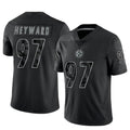 Jdoa P.Steelers #97 Cameron Heyward Player Black Limited Reflective Stitched Jerseys