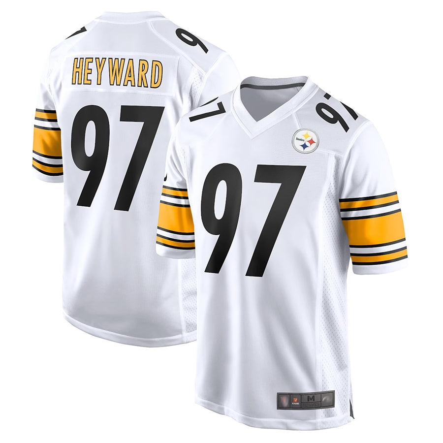 Jdoa P.Steelers #97 Cameron Heyward Player White Home Game Stitched Jerseys
