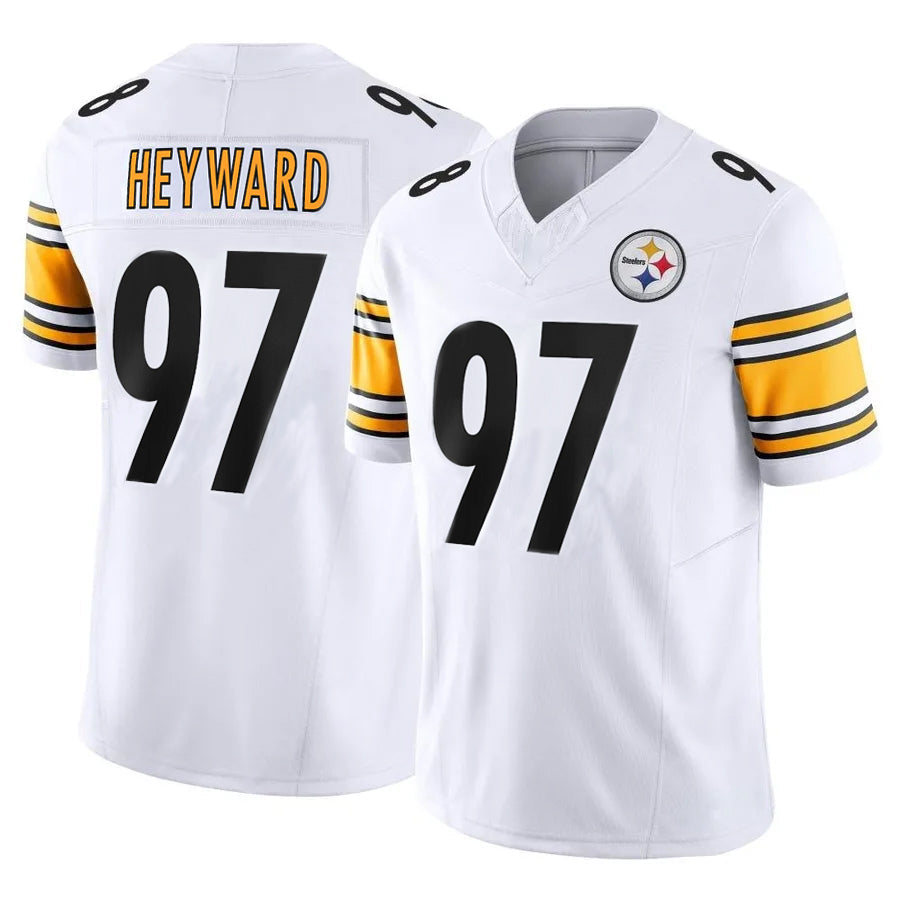 Jdoa P.Steelers #97 Cameron Heyward Player White Vapor F.U.S.E. Limited Stitched Jerseys