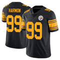 Jdoa P.Steelers #99 Derrick Harmon Player Black Limited Color Rush Home Game Stitched Jerseys
