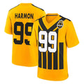 Jdoa P.Steelers #99 Derrick Harmon Player Gold Limited 1933 Throwback Home Game Stitched Jerseys