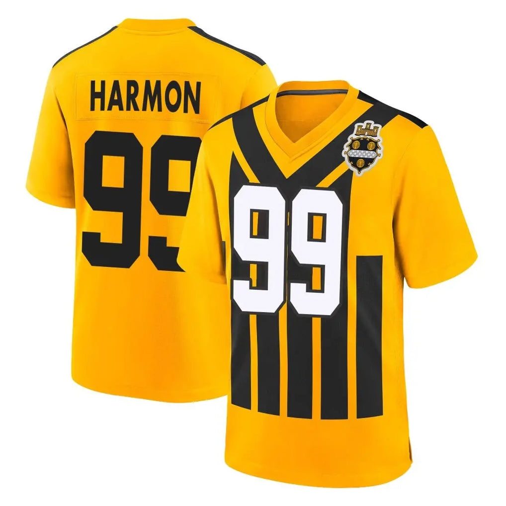 Jdoa P.Steelers #99 Derrick Harmon Player Gold Limited 1933 Throwback Home Game Stitched Jerseys