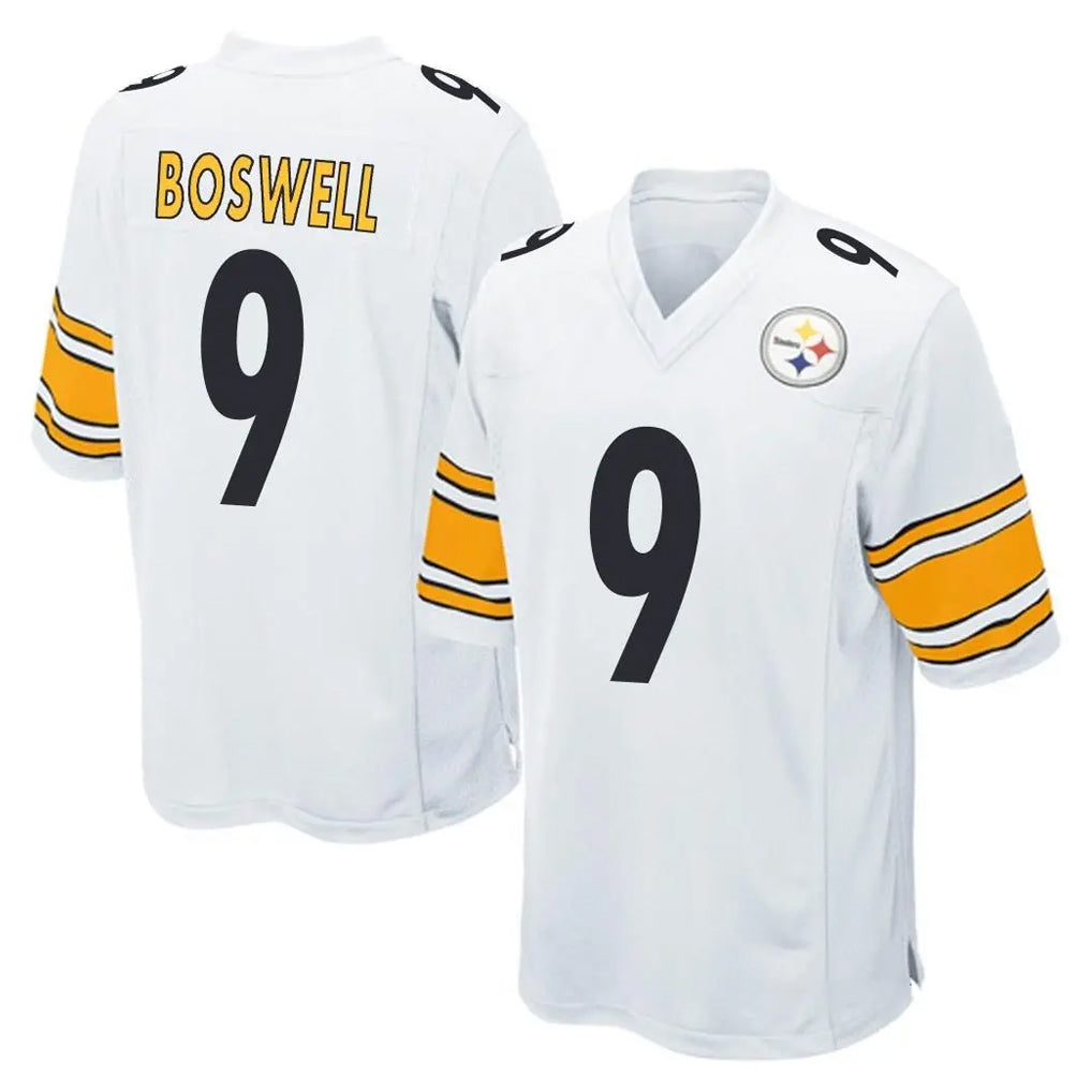 Jdoa P.Steelers #9 Chris Boswell Player White Home Game Stitched Jerseys