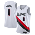 Jdoa PT.Blazers #0 Damian Lillard Red Swingman Jerseys - Statement Edition