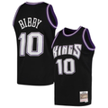 Jdoa S.Kings #10 Mike Bibby Mitchell & Ness Black Hardwood Classics Swingman Jerseys