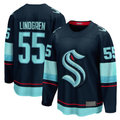 Jdoa S.Kraken #55 Ryan Lindgren Deep Sea Blue Home Breakaway Jerseys
